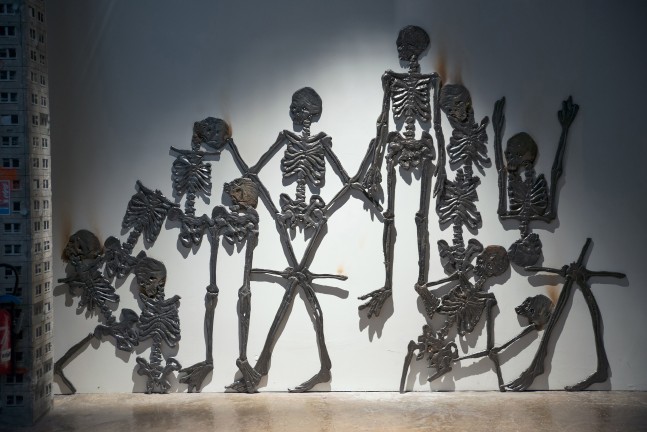 Installation view of sculptures by Jean-Marie Appriou