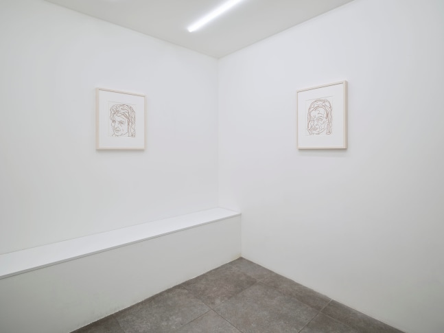 Installation view, Steven Shearer, Wools and Effigies, Galerie Eva Presenhuber x P21, Seoul, 2025