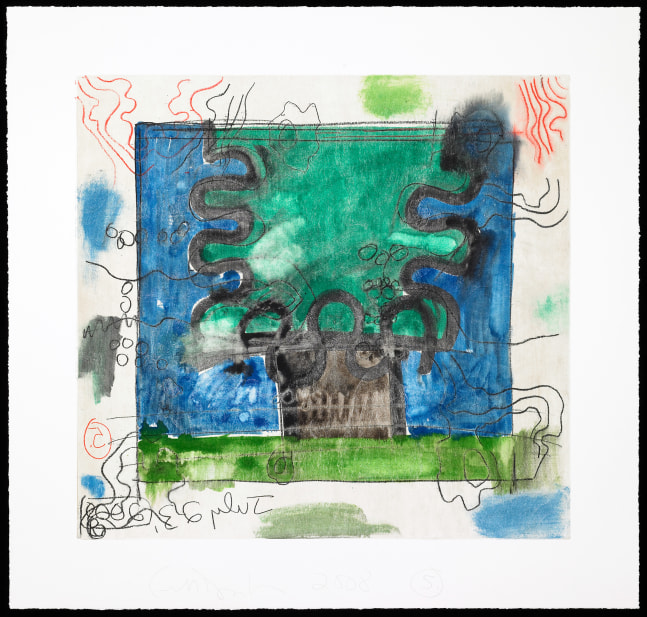 monotype by Carroll Dunham
