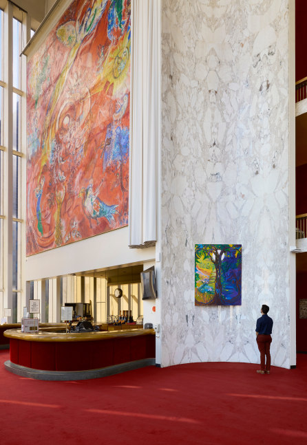 Installation view, Shara Hughes, Librettos, The Metropolitan Opera, New York,&amp;nbsp;September 2024 &amp;ndash; June 2025