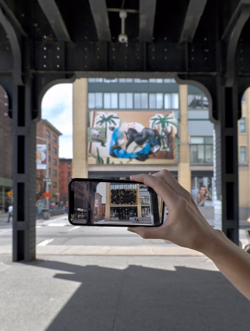 Installation view of Works by Lucas Blalock