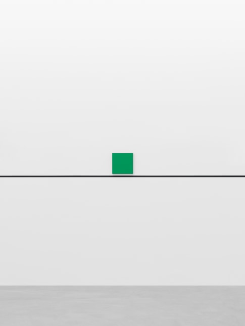 GERWALD ROCKENSCHAUB
bass+ (re)modification
2024
1 object; lacquered MDF, black line on wall (2.5 cm wide, RAL9005 / deep black)
Unique
Object 30 x 30 x 3 cm / 11 3/4 x 11 3/4 x 1 1/8 in
Dimensions variable
ROCKE60243