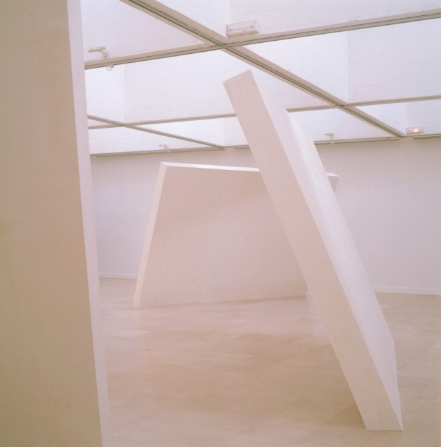 Installation view of sculptures by Ugo Rondinone