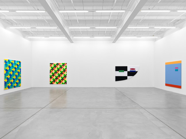 Installation view of works by various artists