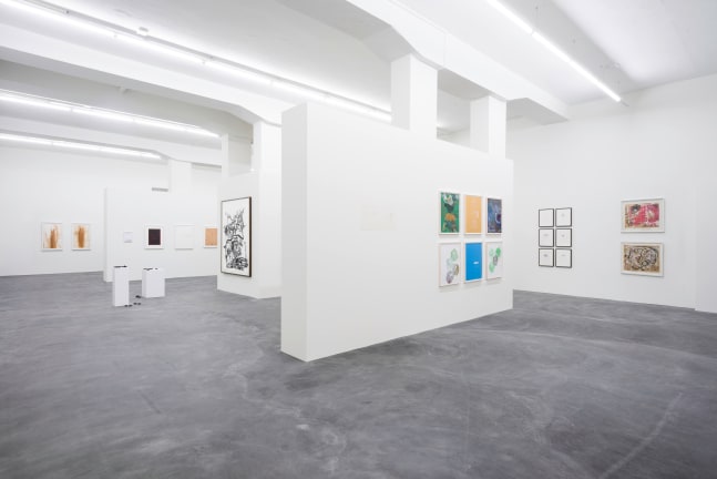 Installation view, Works on Paper, Galerie Eva Presenhuber, L&amp;ouml;wenbr&amp;auml;u Areal, Zurich, 2015