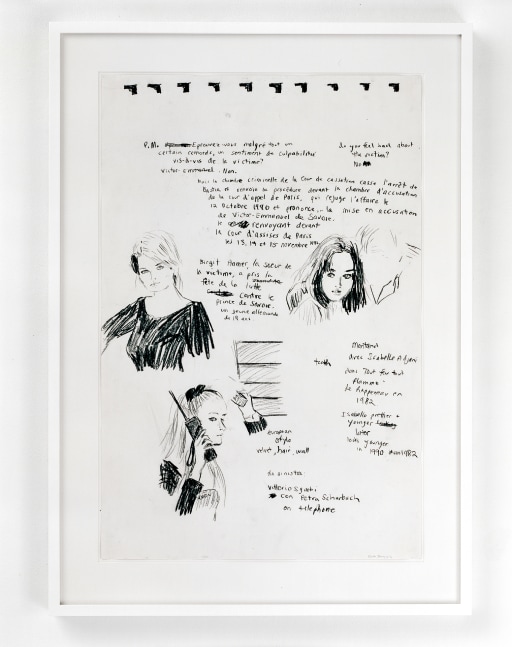 drawing by Karen Kilimnik