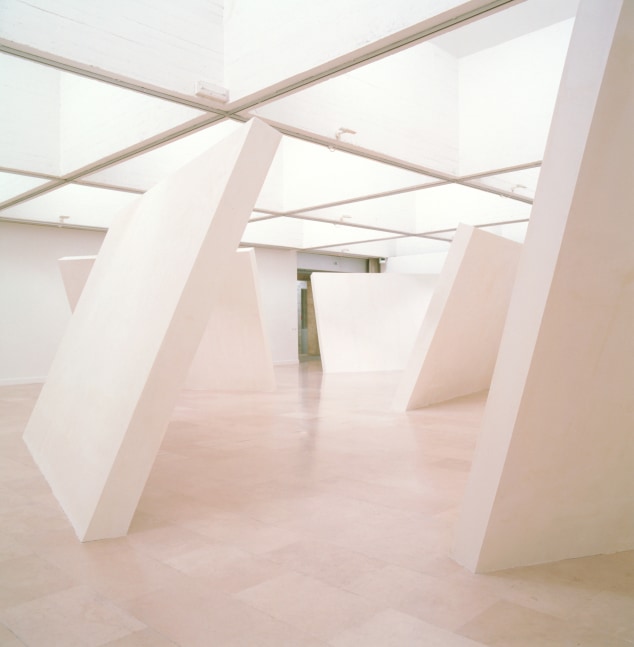 Installation view of sculptures by Ugo Rondinone