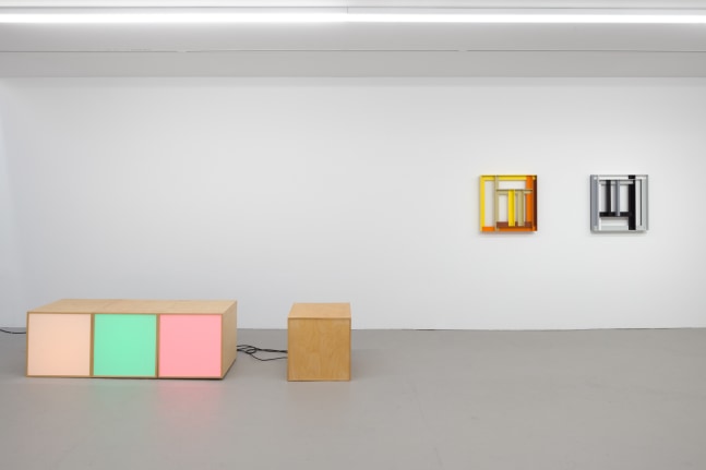 installation view of works by various artists