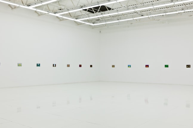 Installation view of works by Jean-Frédéric Schnyder