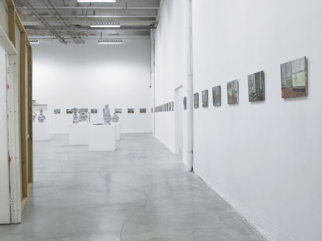 Installation view of works by Jean-Frédéric Schnyder