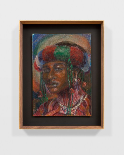 Pastel drawing by Athi-Patra Ruga