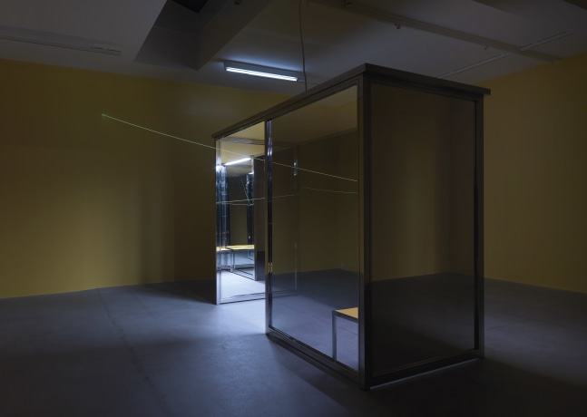 Installation view of Angela Bulloch sculpture and installation exhibition