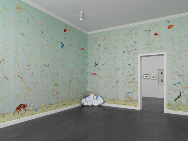 Installation view of Karen Kilimnik photography and installation exhibition