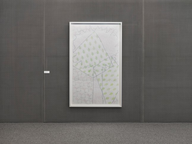 Installation view of works by Wyatt Kahn