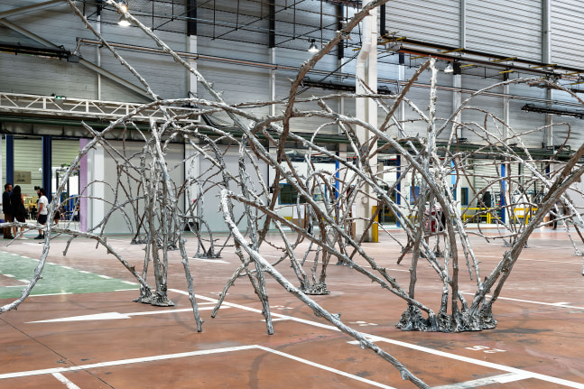 Installation view of sculptures by Jean-Marie Appriou