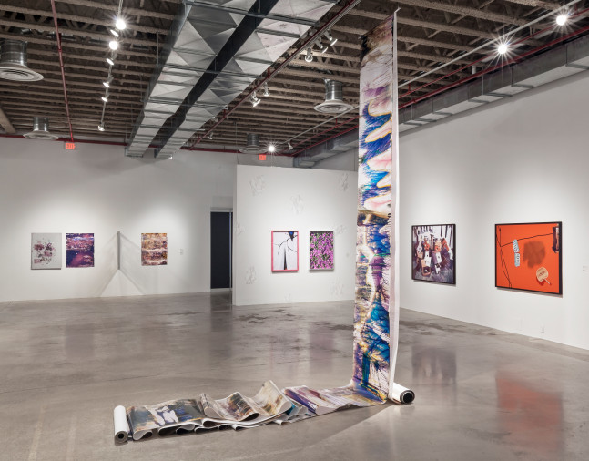Installation view of Works by Lucas Blalock