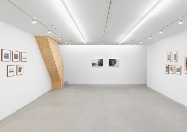 Installation view of photographs by Lee Jaffe