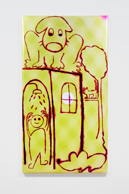 HADI FALLAHPISHEH  Shower in Village 2020 Light drawing on photo sensitive paper  195.5 x 106.5 x 5 cm / 77 x 42 x 2 in  FALLA46763