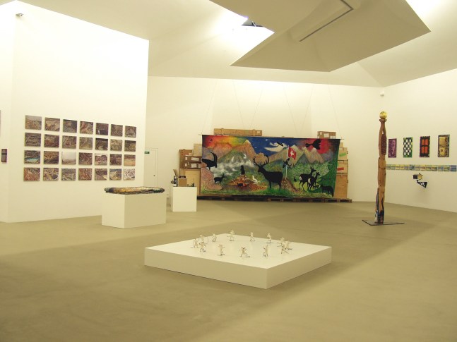 Installation view of works by Jean-Frédéric Schnyder