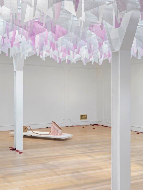 Installation view, Martin Boyce, Before Behind Between Above Below, Fruitmarket, Edinburgh, 2024