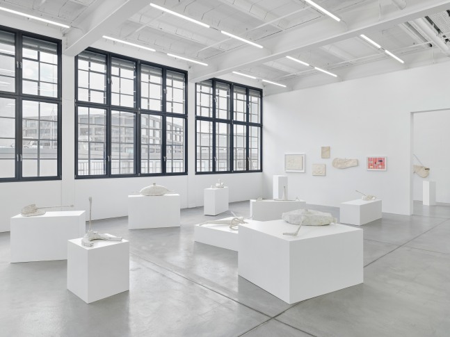 Installation view, Franz West, Die fr&amp;uuml;hen Werke / Early Works, Galerie Eva Presenhuber, Maag Areal, Zurich, 2025