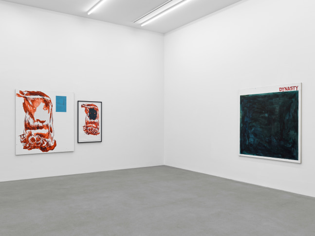 Installation view, Matias Faldbakken, Abstracts and Pewter Abstracts, Galerie Eva Presenhuber, Waldmannstrasse, Zurich, 2025