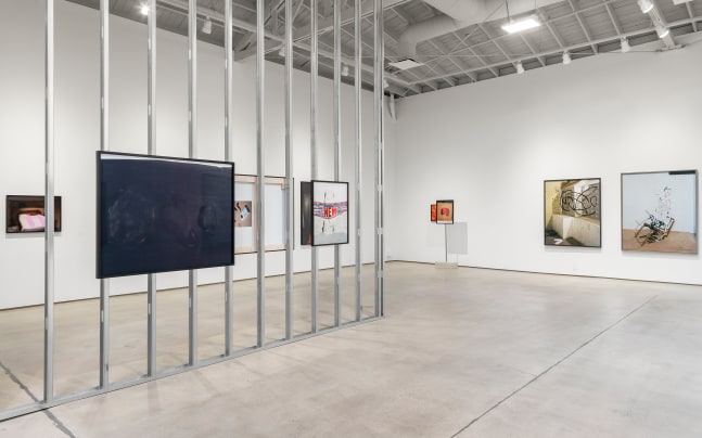 Installation view of Works by Lucas Blalock
