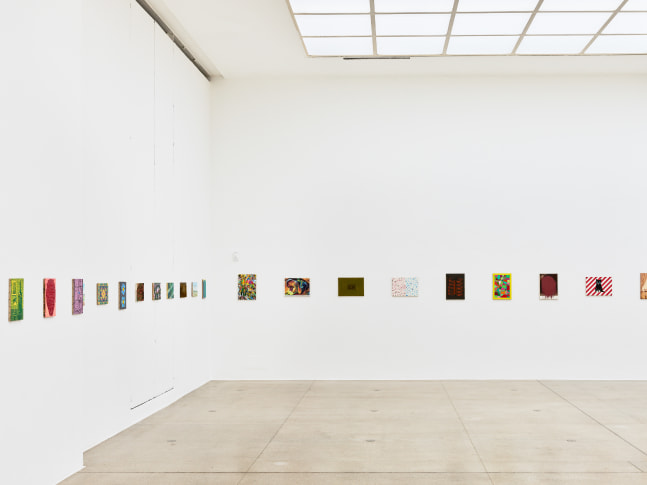 installation view of works by Jean-Frédéric Schnyder