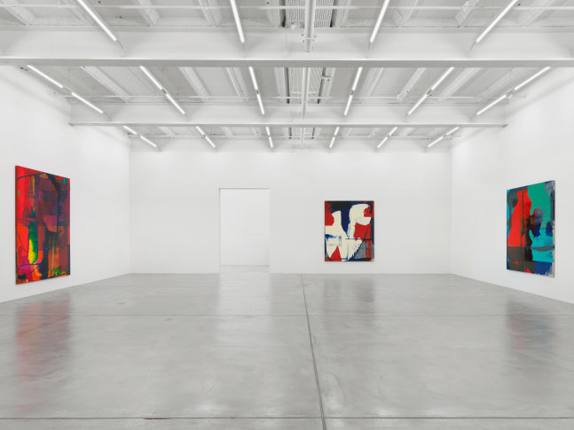 Installation view of Alex Hubbard paintings exhibition