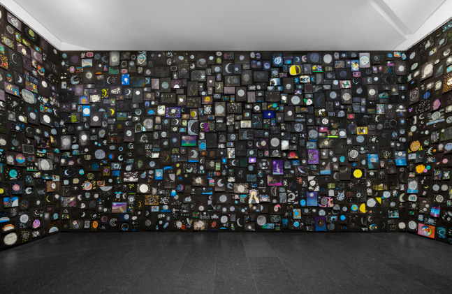 Installation view, Ugo Rondinone, long last happy, Arte Abierto, Mexico City, 2025