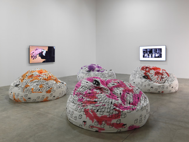 Installation view of works by John Giorno