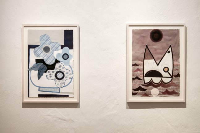 Installlation view, Austin Eddy, Vogel, Fisch und Farbe, Museum Penzberg &amp;ndash; Sammlung Campendonk, Penzberg, 2025