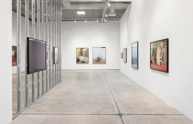 Installation view of Works by Lucas Blalock