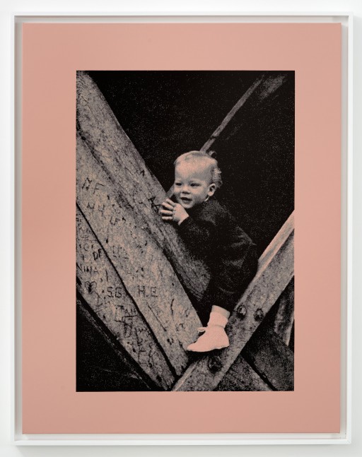 work image of silkscreen by Steven Shearer