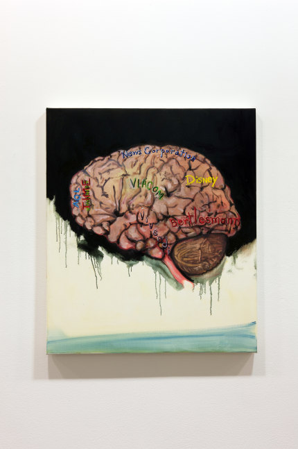 Installation view of paintings by Verne Dawson