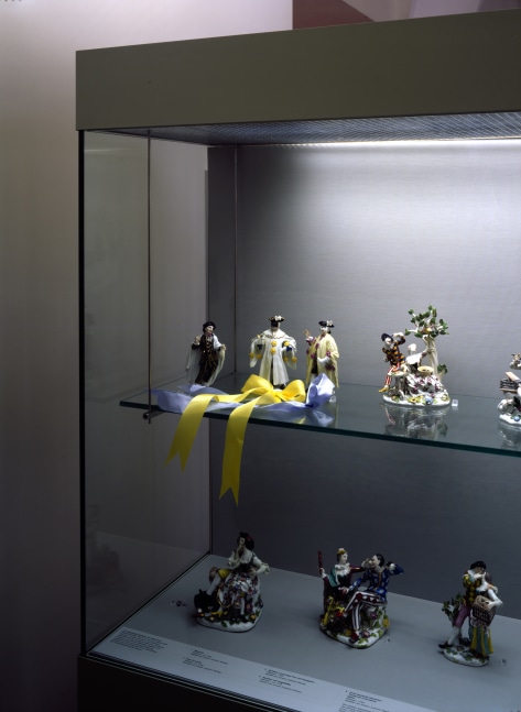 Installation view of works by Karen Kilimnik