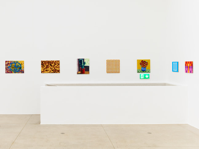 installation view of works by Jean-Frédéric Schnyder