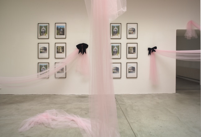 Installation view of works by Karen Kilimnik