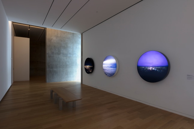 Installation view of Works by Doug Aitken