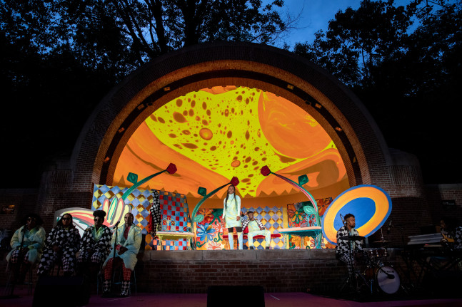 installation view of performance