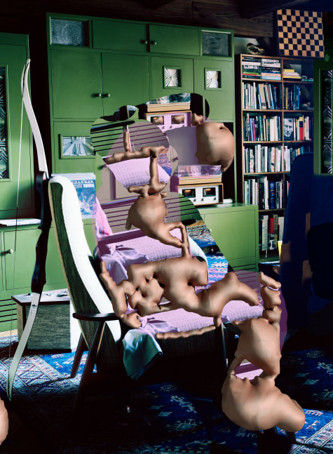 Photograph by Lucas Blalock, The Nonconformist 2017–2019 Archival Inkjet-Print, framed 213 x 158 x 6.5 cm / 83 7/8 x 62 1/4 x 2 1/2 in