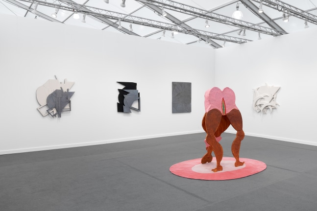 Installation view of art fair booth