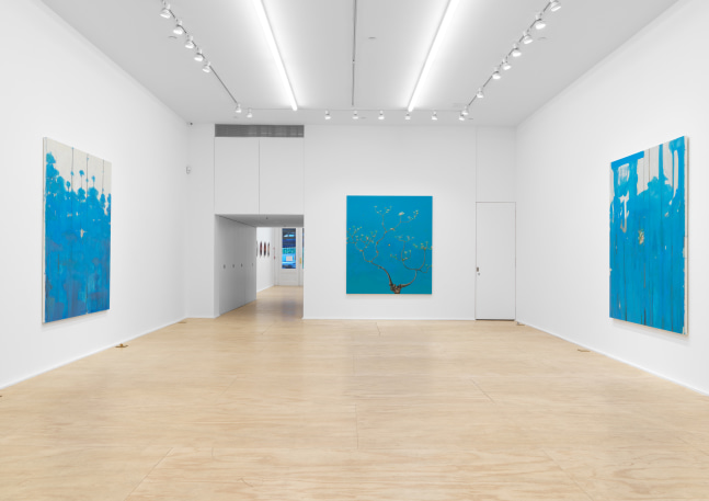 Installation view of Verne Dawson paintings exhibition