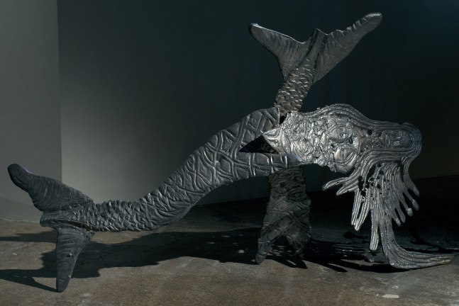 Installation view of sculptures by Jean-Marie Appriou