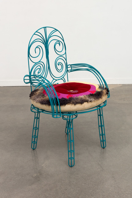 furniture sculpture of a chair by Tschabalala Self