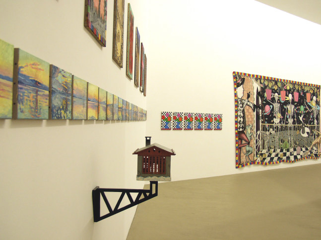 Installation view of works by Jean-Frédéric Schnyder
