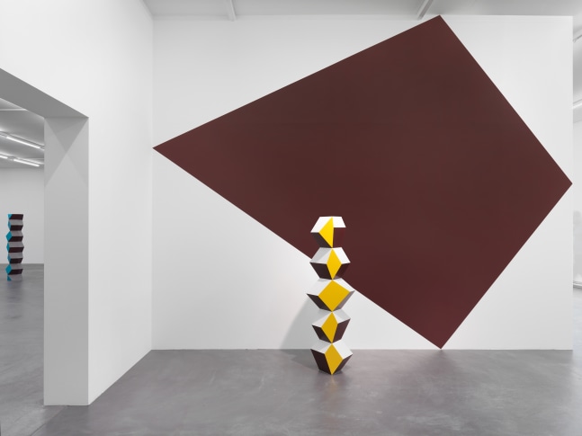 Installation view of Angela Bulloch sculpture and installation exhibition