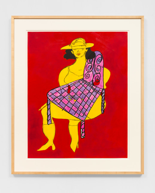 Yellow Lady on Wide Base Lounge #1

2021

Colored pencil, acrylic paint, gouache, charcoal, graphite on archival inkjet print

Unique

Sheet 91.5 x 72.5 cm / 36 x 28 1/2 in

Frame 114.5 x 95.5 cm / 45 x 37 1/2 in

SELF 50152