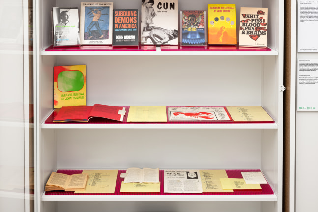 Installation view, John Giorno, a labour of LOVE, Triennale, Milan, 2025