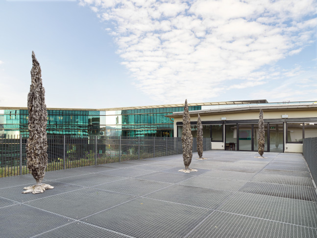 Installation view of outdoor Jean-Marie Appriou sculpture exhibition